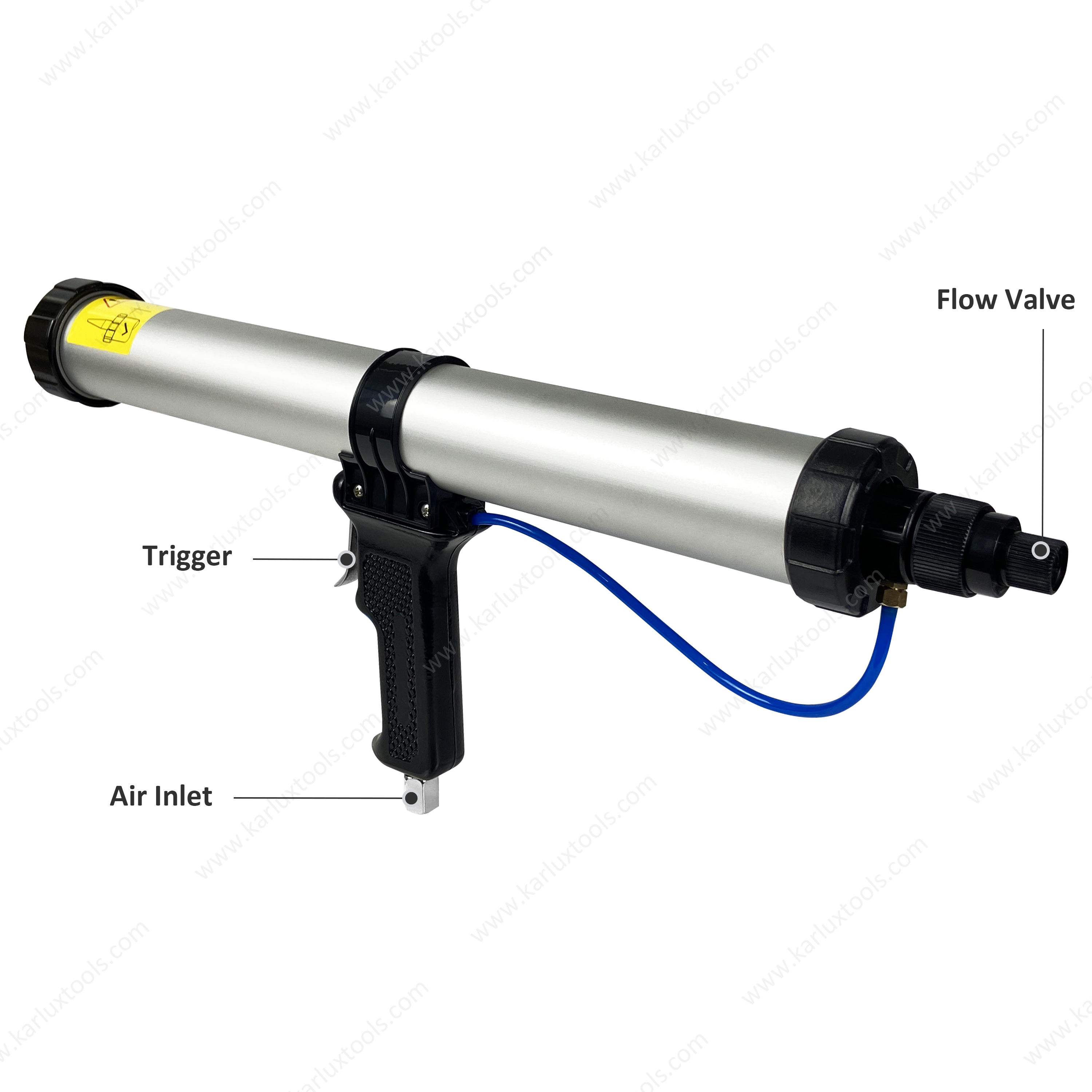 600ml Air Power Caulk Gun Cartridge Pneumatic Applicator Professional Caulking Gun