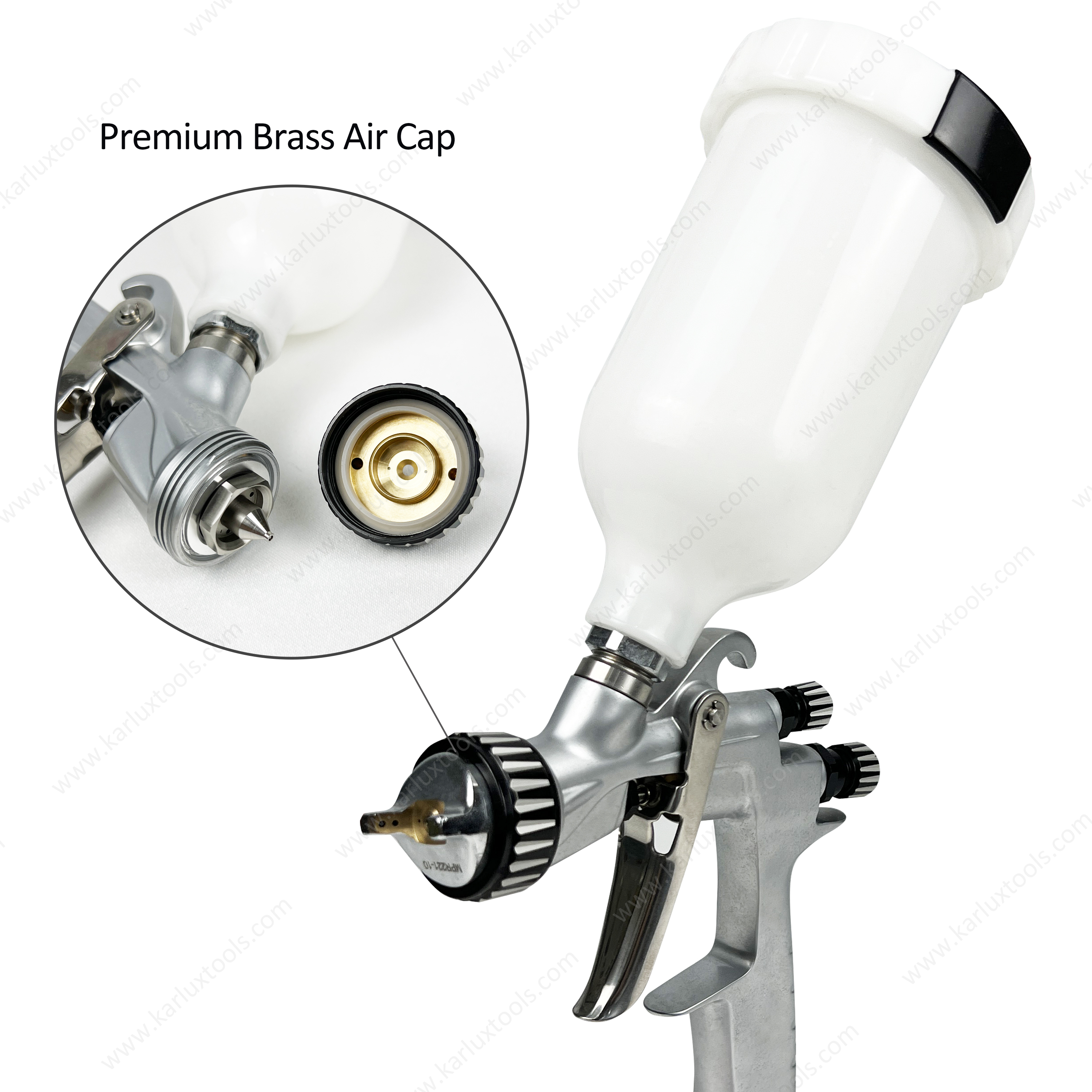 HVLP LVMP 0.8/1.0/1.2mm High Grade Stainless Steel Nozzle Automotive Pneumatic Paint Sprayer Air Spray Gun