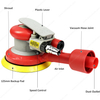 Air Sander tools 5inch (125mm) Orbit 2.5/5.0/8.0mm Self-Generated Vacuum 12,000RPM