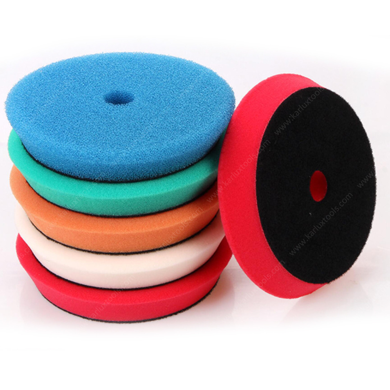 Foam Pad Sponge Pad 3/4/5/6/7/8inch Grain Coarse Medium Fine With 1 Center Hole