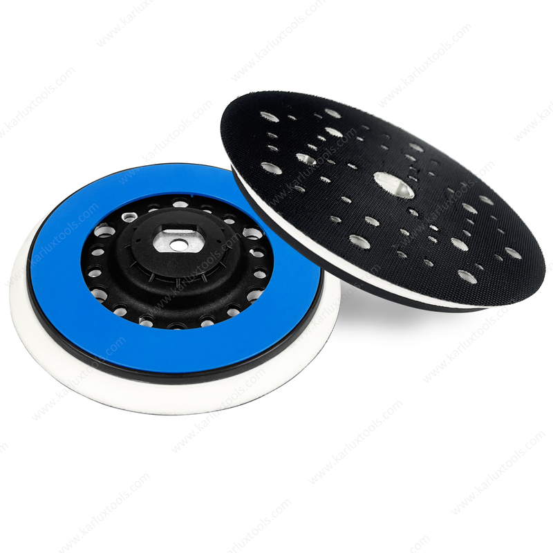 150mm Backing Pad M8 Screw Sander Backup Pad 6inch Multiple Holes 49 Holes Hook and Loop for Orbital Sander