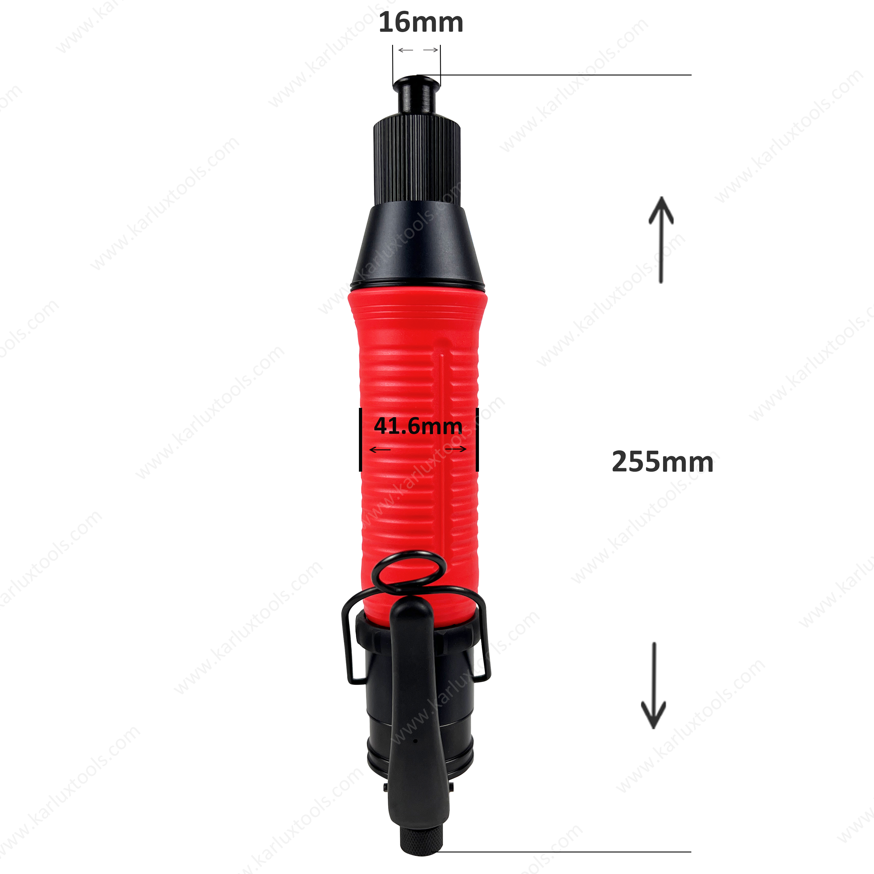 Lever Type HEX 1/4" Pneumatic Assembly Tool Reversible Screwdriver Straight Air Shut-Off Screwdriver