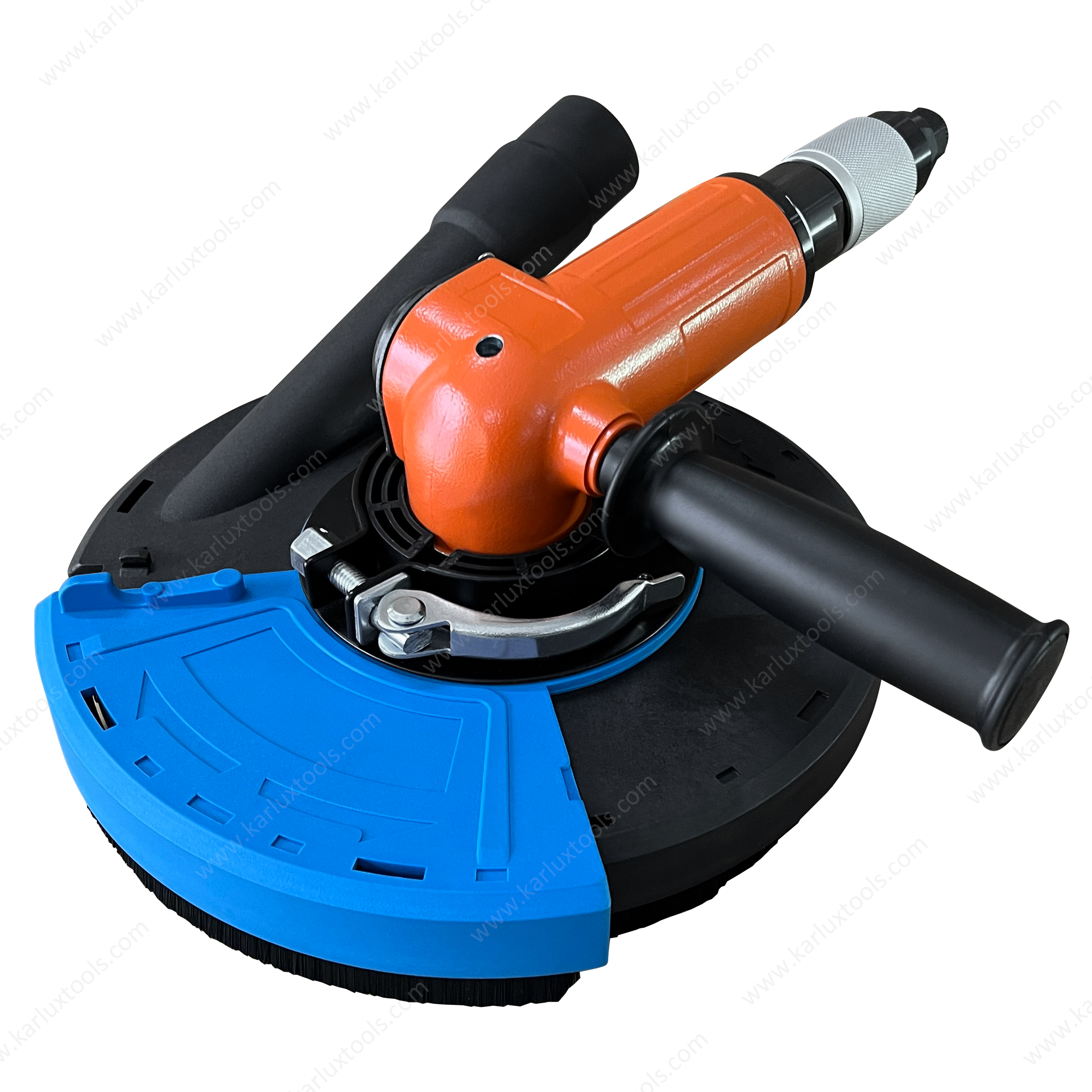 13,500RPM 7inch Central Vacuum Surface Grinding Tool Dust Cover Dust Shroud Household Right Angle Pneumatic Disc Grinder Air Angle Grinder