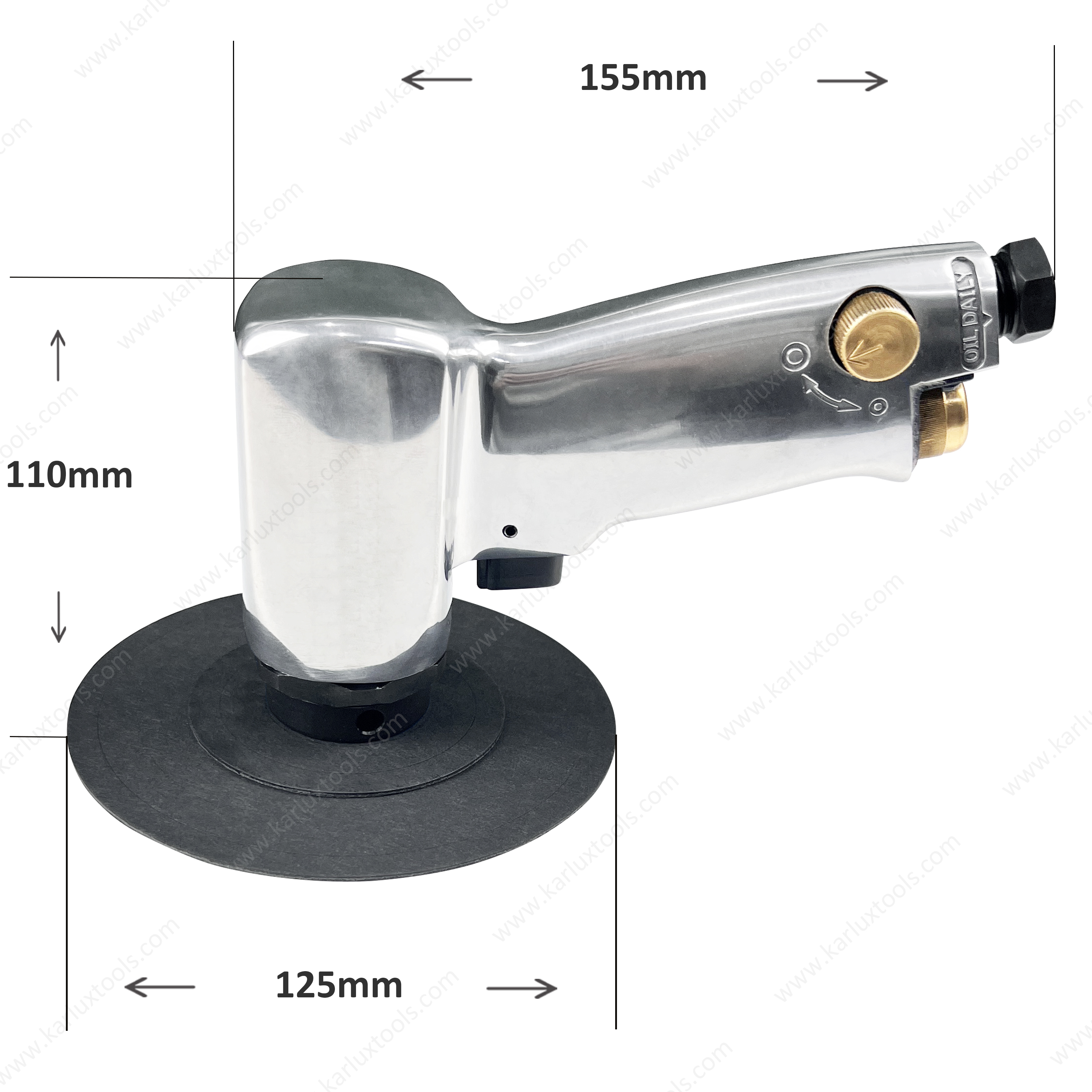 3inch 19000rpm High Speed Low Vibration Fiber Disc Sander Air Rotary Polisher Pneumatic Sander for Automotive Metal Finishing