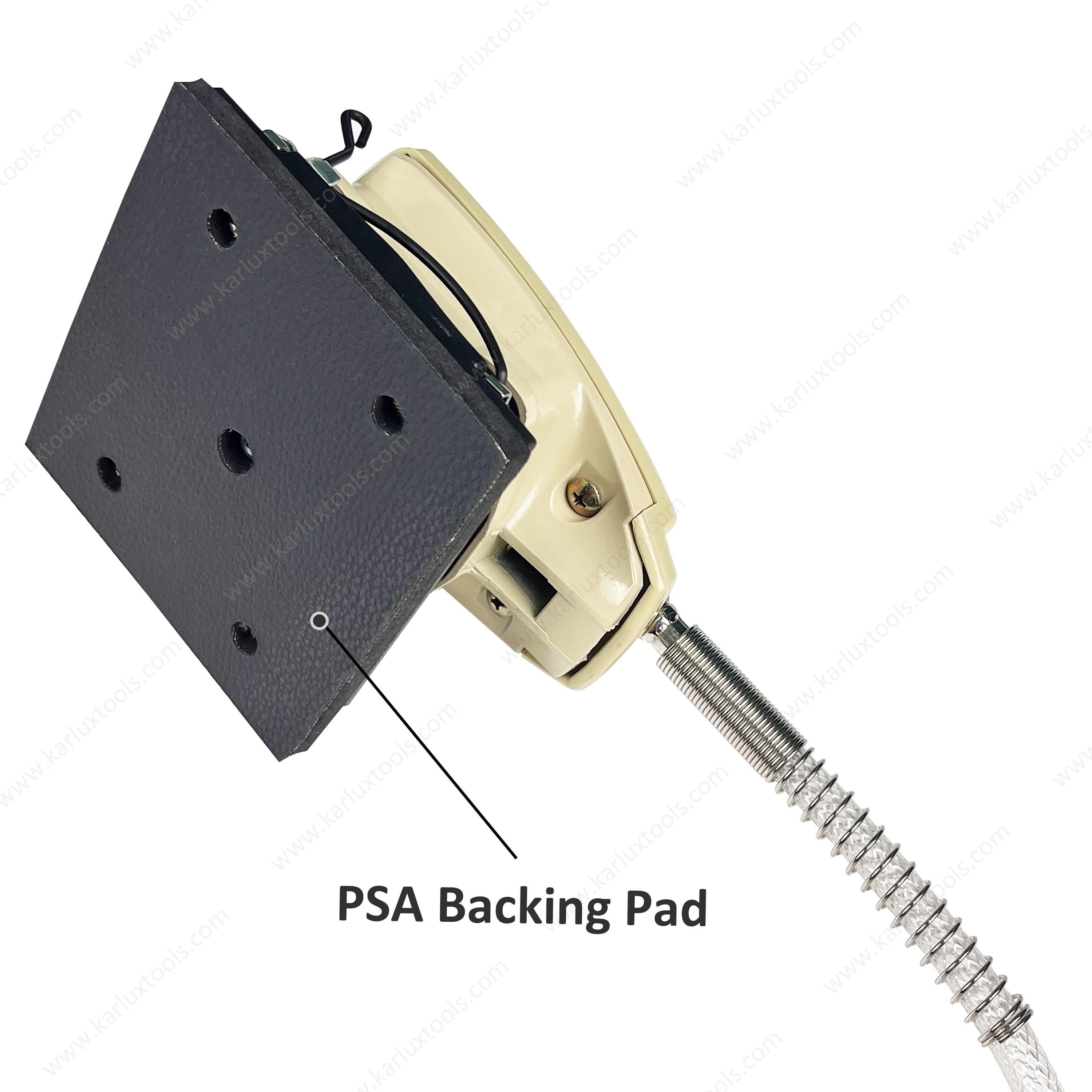 20000RPM 100x110mm 1.5mm Orbit Square Type Professional Pneumatic Palm Sander Air Sander for Auto Body & Woodworking