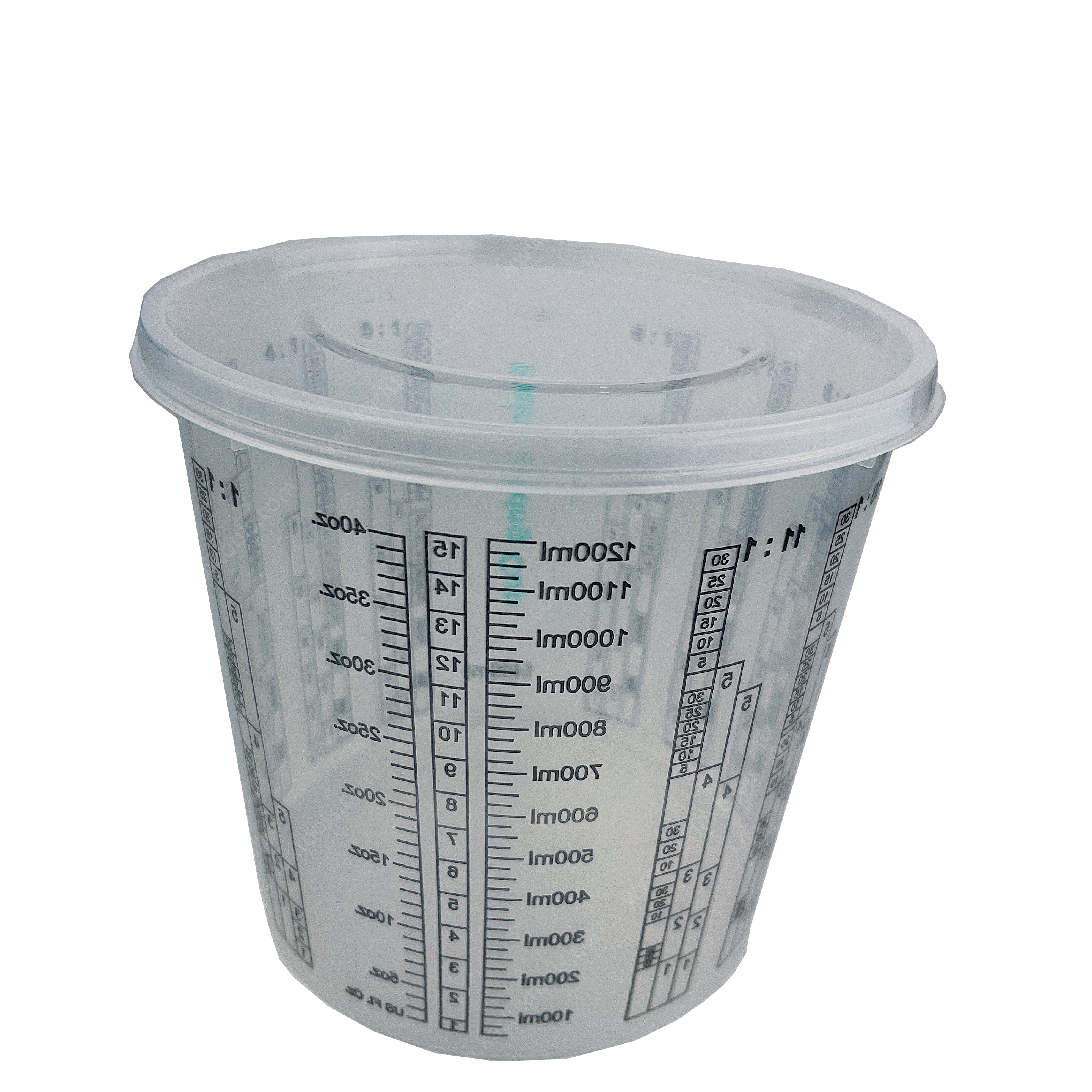 Disposable Paint Mixing Cups with Scale 1400ml