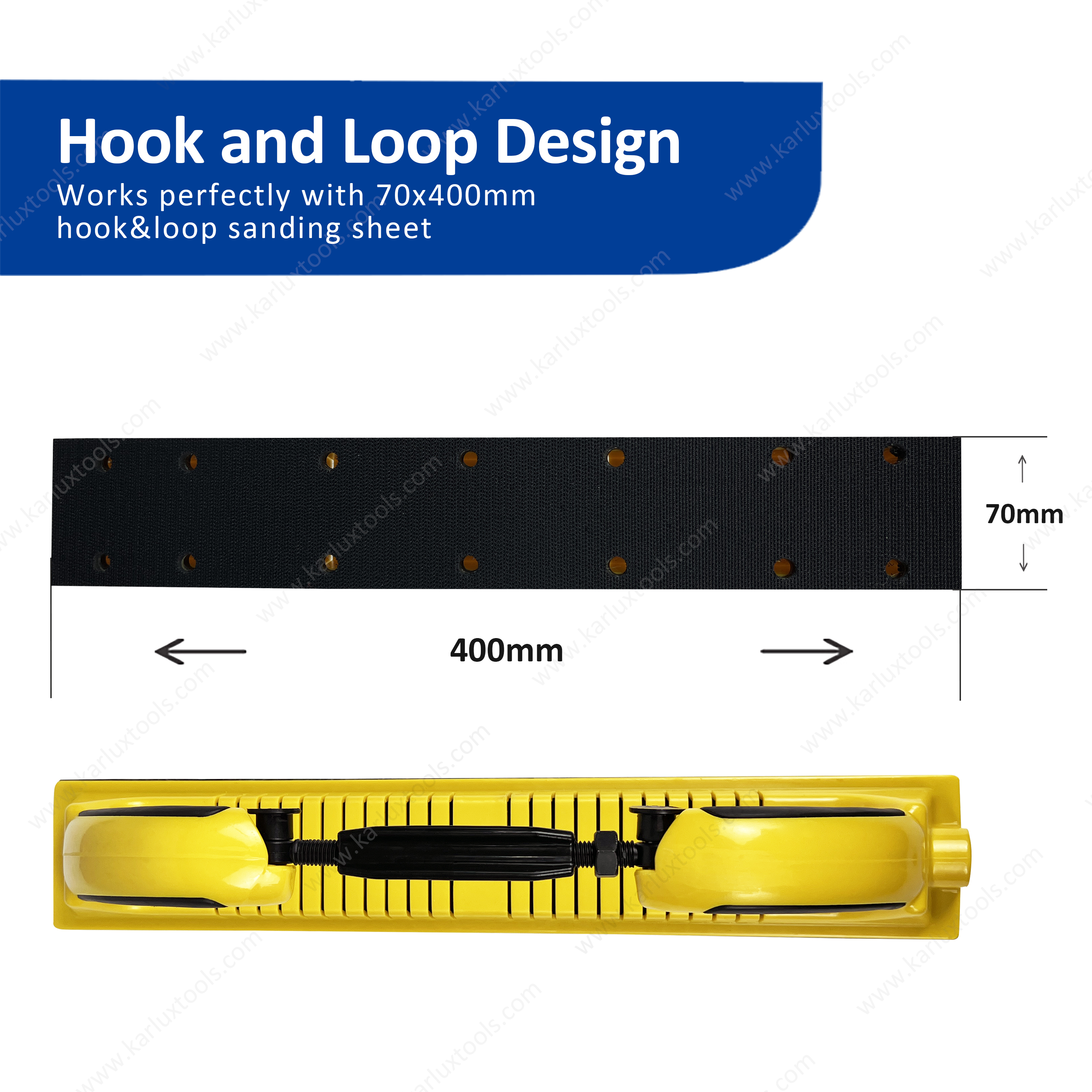 70*400mm Non Vacuum Adjustable Radius Flex Longboard Hand Sanding File Block