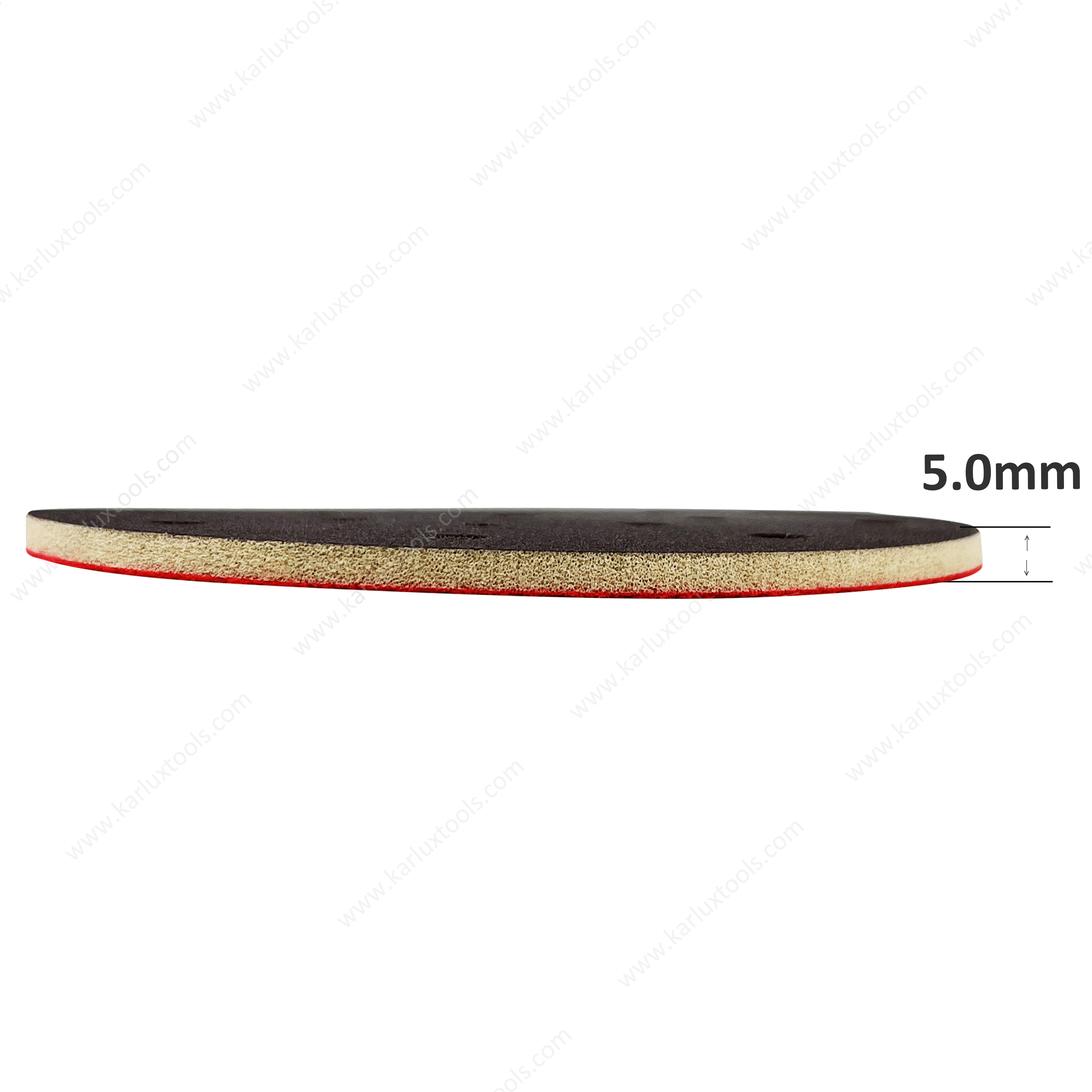 6inch 150mm Red P400 17Holes Grit Thickness 5mm Flexible Polishing Pad Scuff Pad Abrasive Sponge Softback Sanding Sponge