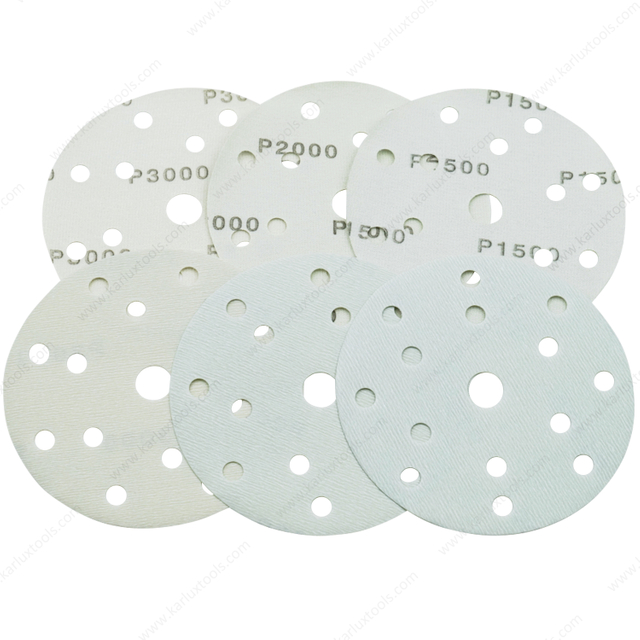 3inch 75mm Multihole Grit P320-3000 Open Coat Sanding Paper Soft TPU Film Sandpaper Disc for High-precision Grinding