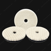 3inch 75mm Single Sided Flat Grid or Stripe Surface Wool Pad Buffing Pad Japanese Wool Polishing Pad Dual Action RO GA Polisher