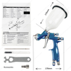600ml LVLP 1.3,1.4mm Aluminium-Alloy Gun Body Industrial Gravity Feed Automotive Pneumatic Paint Sprayer Air Spray Gun