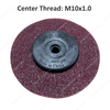 94mm Red Medium Nylon Fiber Polishing Wheel Grinder Sanding Disc Scouring Pad Buffing Sanding Wheel for Angle Grinder