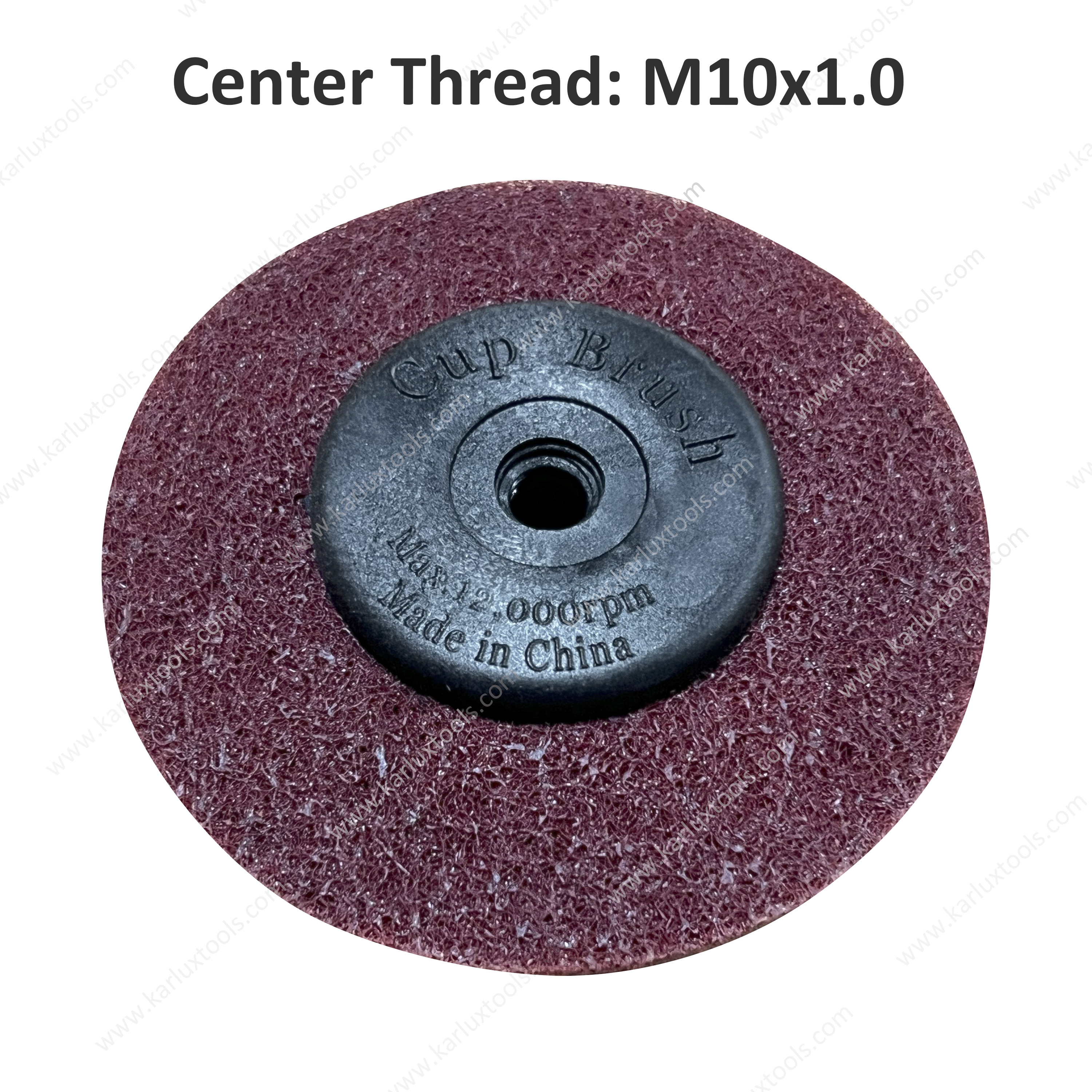 94mm Red Medium Nylon Fiber Polishing Wheel Grinder Sanding Disc Scouring Pad Buffing Sanding Wheel for Angle Grinder