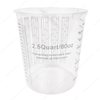 80 oz 2.5 Quart Paint Measuring Cups PP Disposable Graduated Paint Mixing Cups