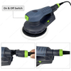 6Inch 150mm Orbit 5Mm 10000 Rpm Central Vacuum 400W Brushless Motor Dustless Sander Electric Orbital Sander