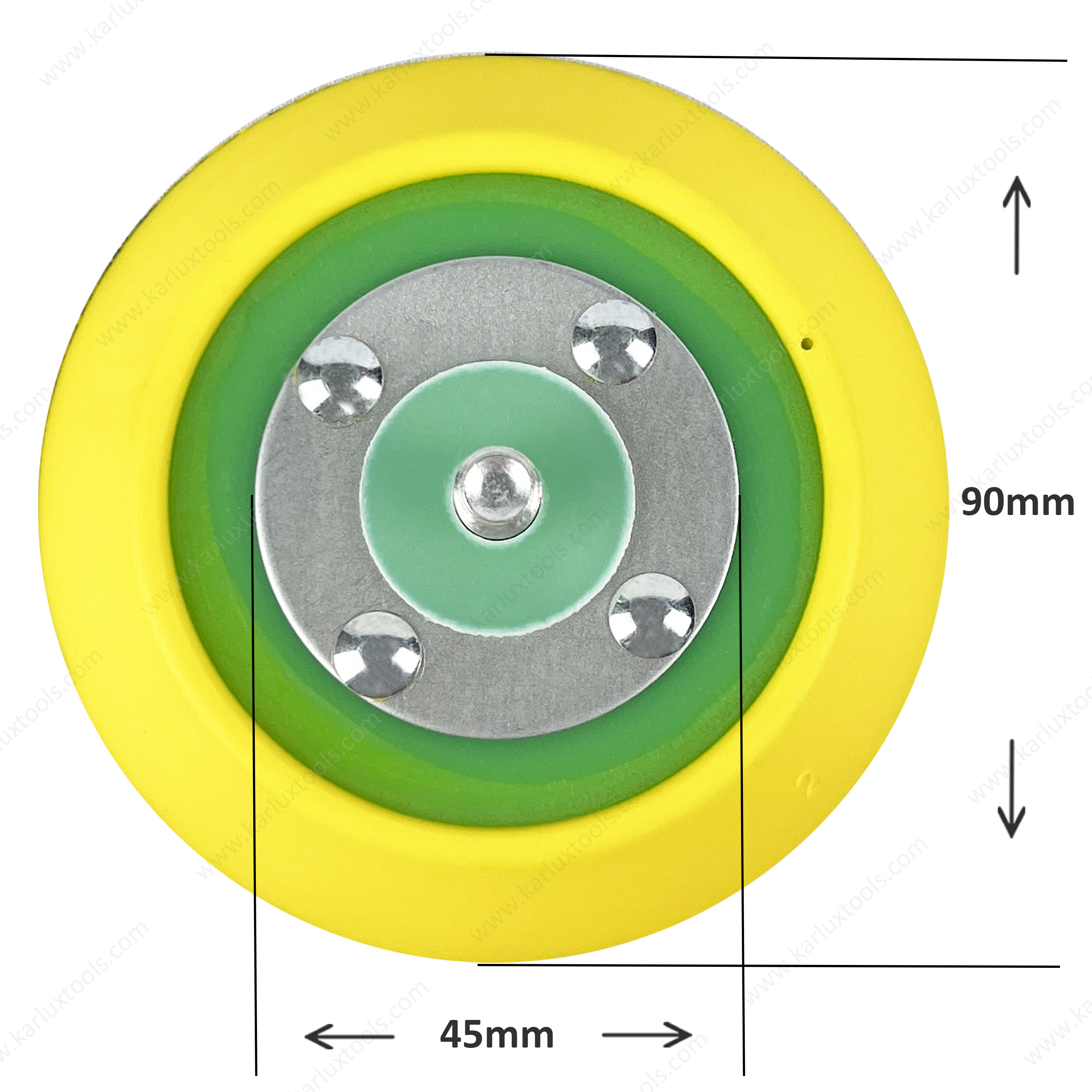 3.5 Inch 88.5mm 5/16 Thread Backing Pad Professional PU Sanding Plate Hook and Loop Polishing Disc for Air Dual Action Sander
