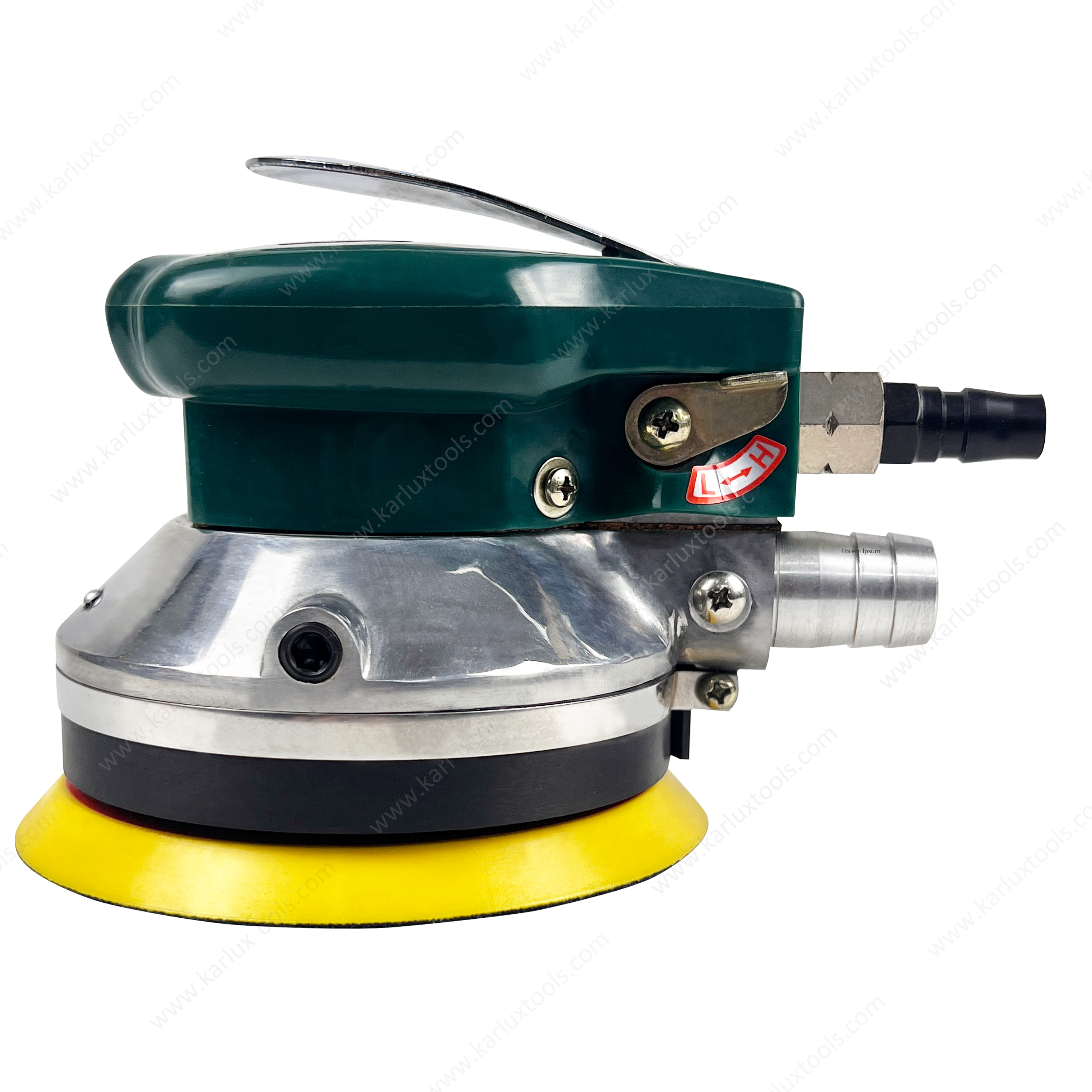 5Inch 125mm Self-generated Vacuum 5mm Orbit 10000RPM High Speed Industrial Pneumatic Random Orbital Palm Sander
