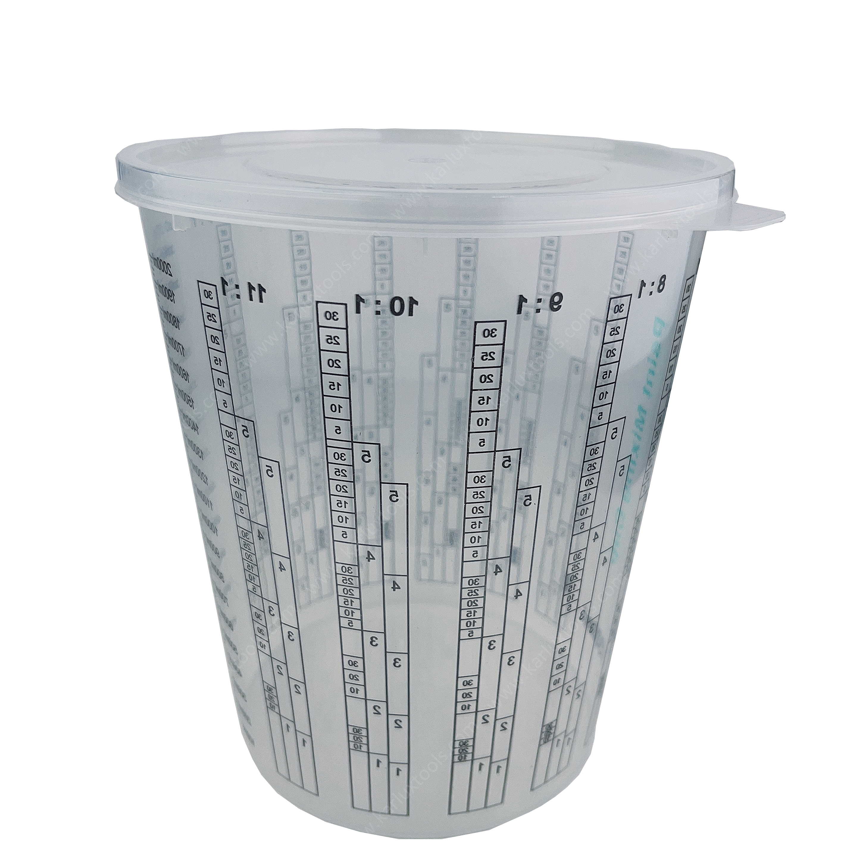 Disposable Paint Mixing Cups with Scale 2300ml