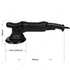 6inch Adjustable Speed Power Polisher Dual Action Polisher with Carbon Brush