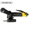 5 Inch 12000RPM Industrial Air Angle Grinder 2.4Hp High Power Heavy Duty Pneumatic Grinding Tool Handheld Air Disc Grinder