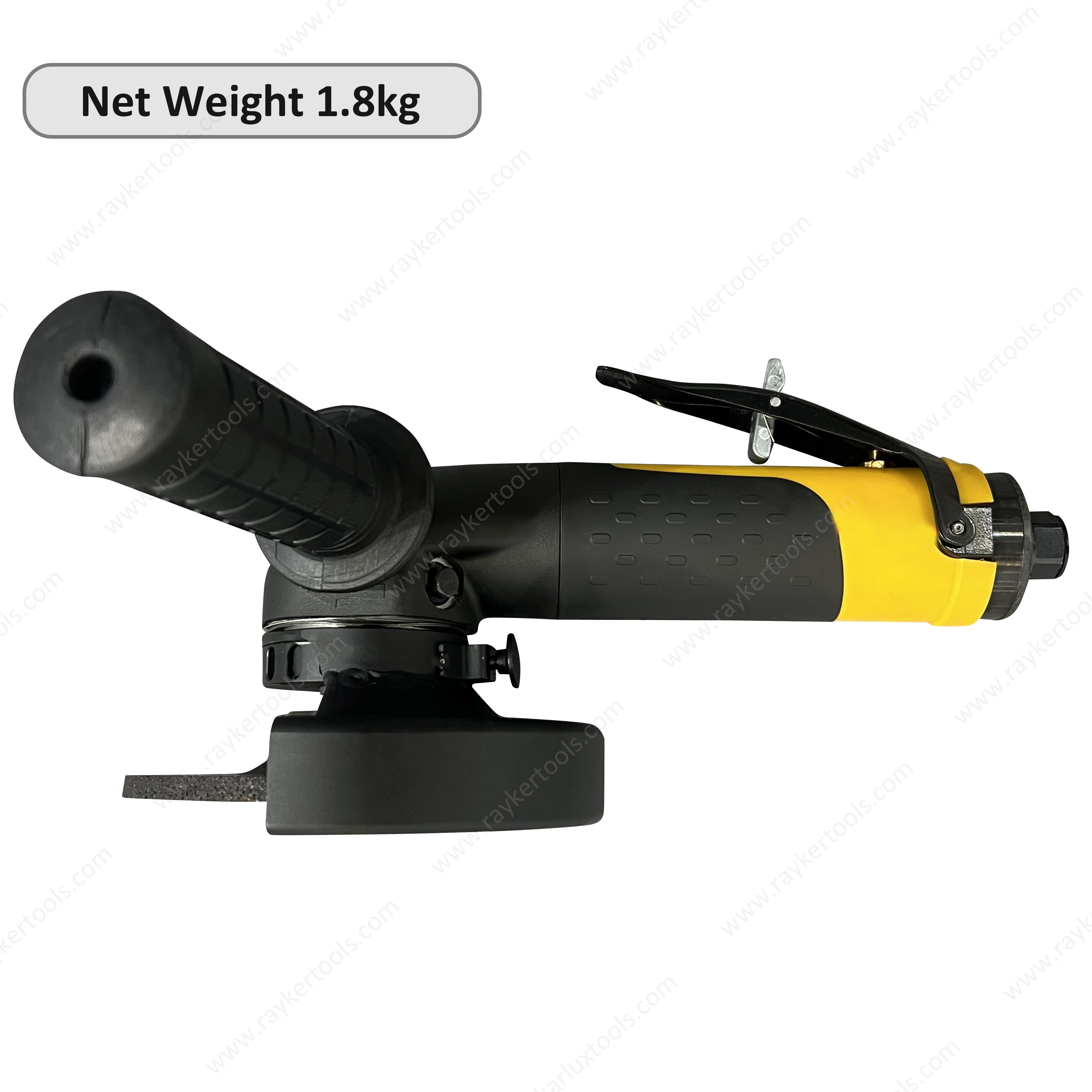 5 Inch 12000RPM Industrial Air Angle Grinder 2.4Hp High Power Heavy Duty Pneumatic Grinding Tool Handheld Air Disc Grinder