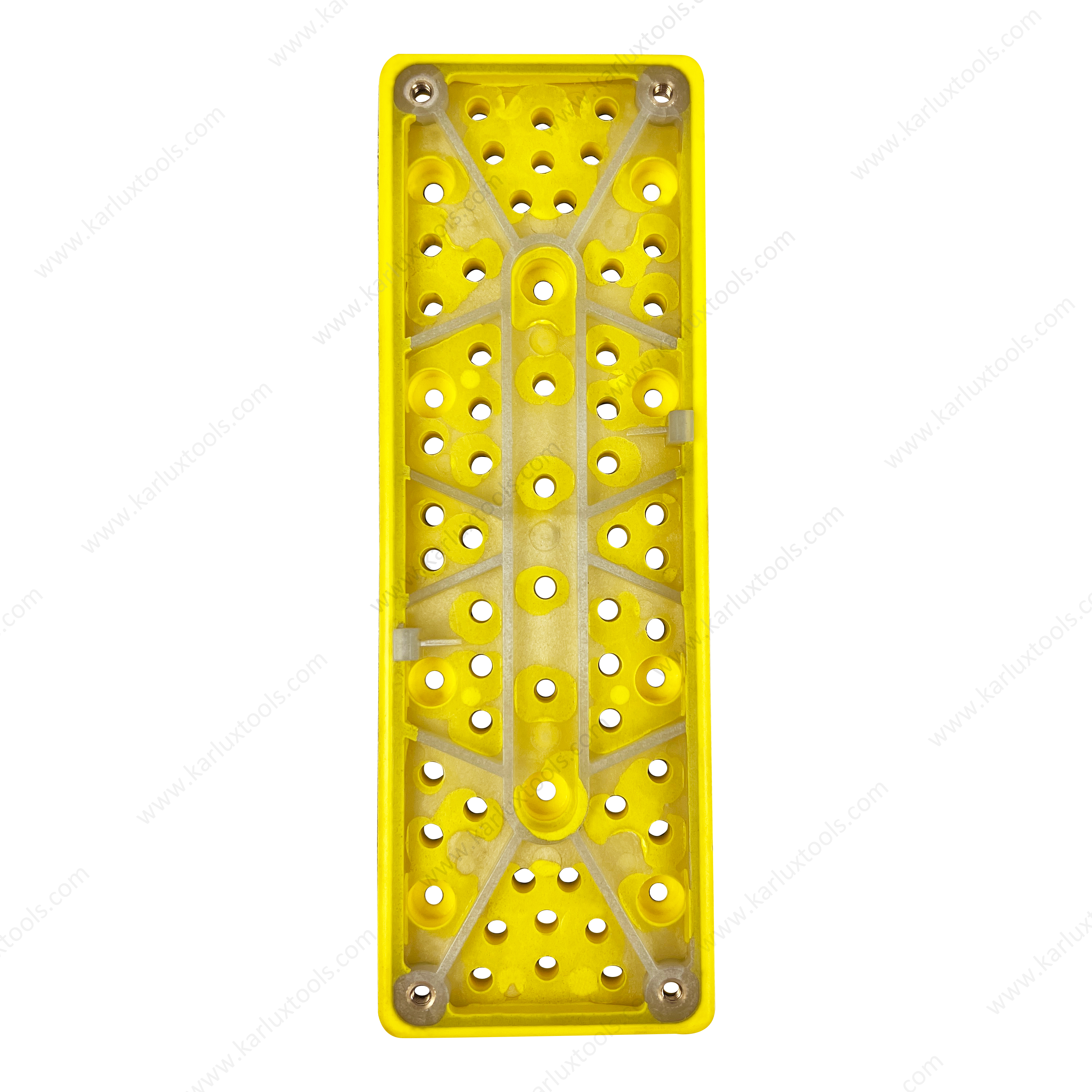 70x198mm 13.8mm Rectangular Sanding Pad Multiple Hole Backing Pad Hook and Loop Backup Pad