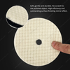 5inch 125mm Single Sided Flat Grid or Stripe Surface Wool Pad Buffing Pad Japanese Wool Polishing Pad Dual Action RO GA Polisher