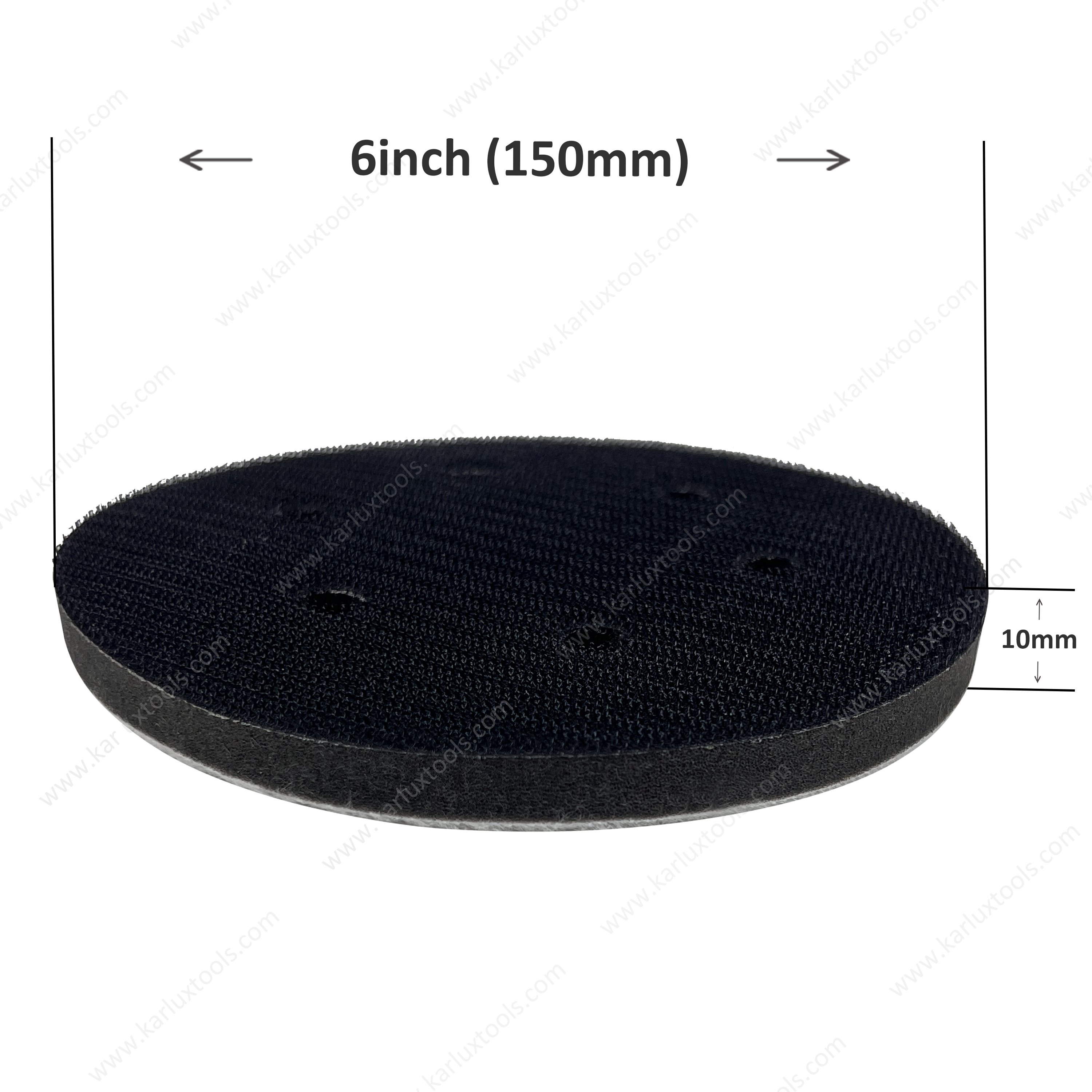 6inch 150mm 6Holes Round Hook and Loop Sponge Cushion Soft Foam Sanding Interface Pad for Backing Pad