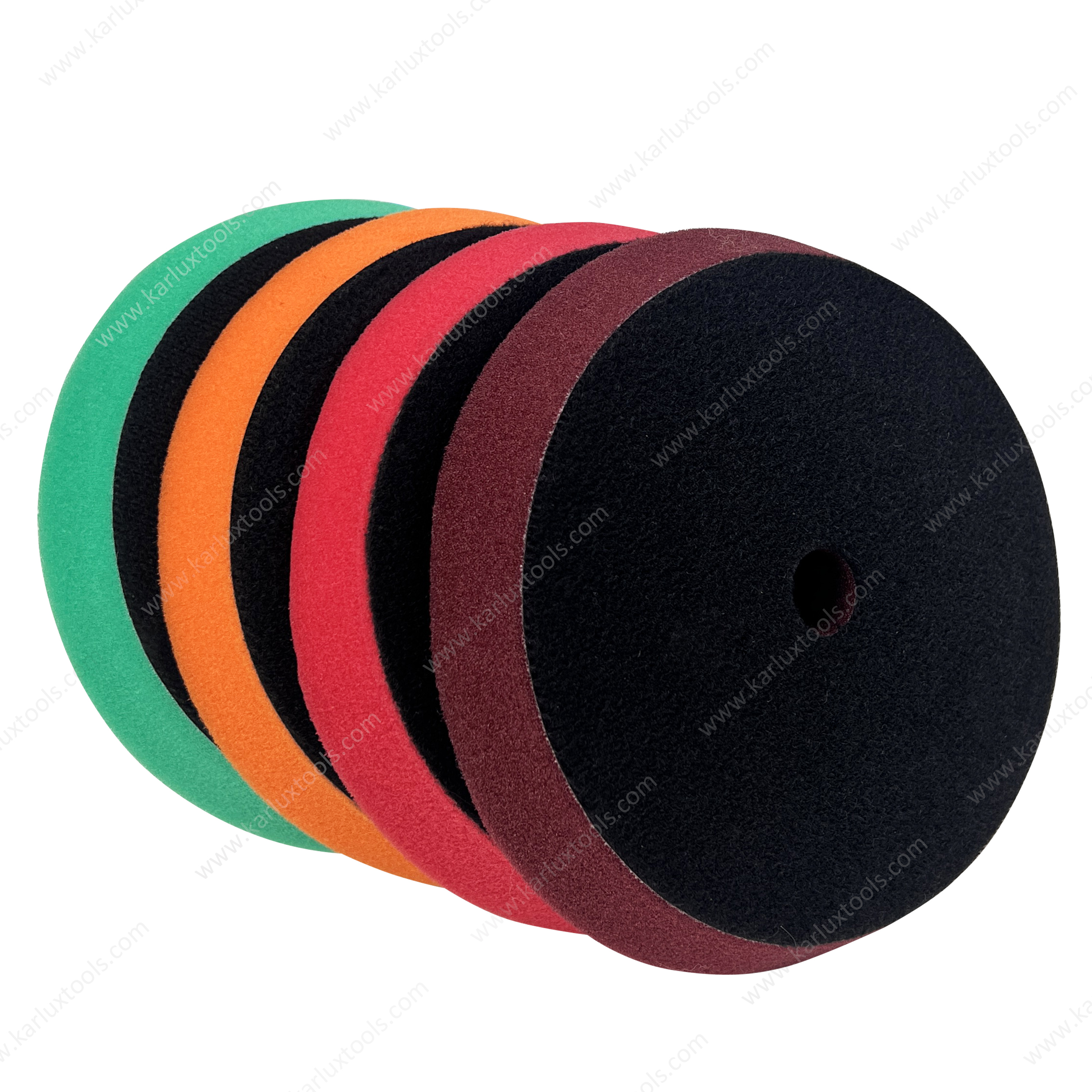 6inch Hexagon Bevel Edge Foam Polishing Pad Car Foam Buffing Polishing Sponge Pad Compound Polishing Wax for DA RO Car Polisher