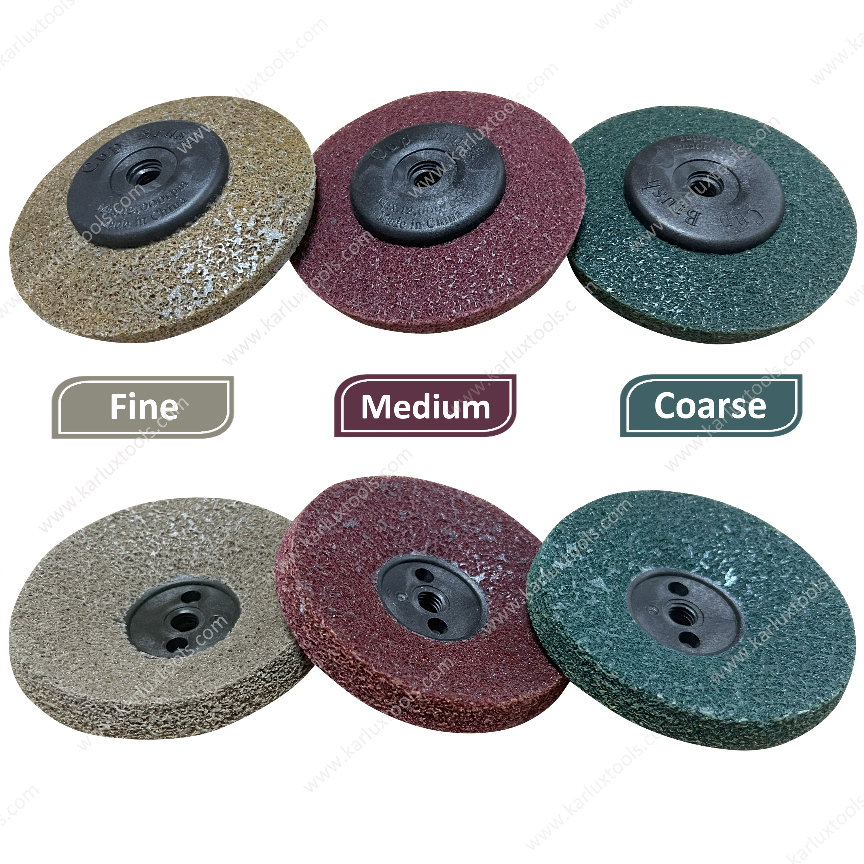 94mm Green Fine Nylon Fiber Polishing Wheel Grinder Sanding Disc Scouring Pad Buffing Sanding Wheel for Angle Grinder
