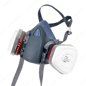 Half Face Gas Mask Facepiece Spray Painting Respirator Safety Suit Quick Latch Respirator With Replaceable Filters