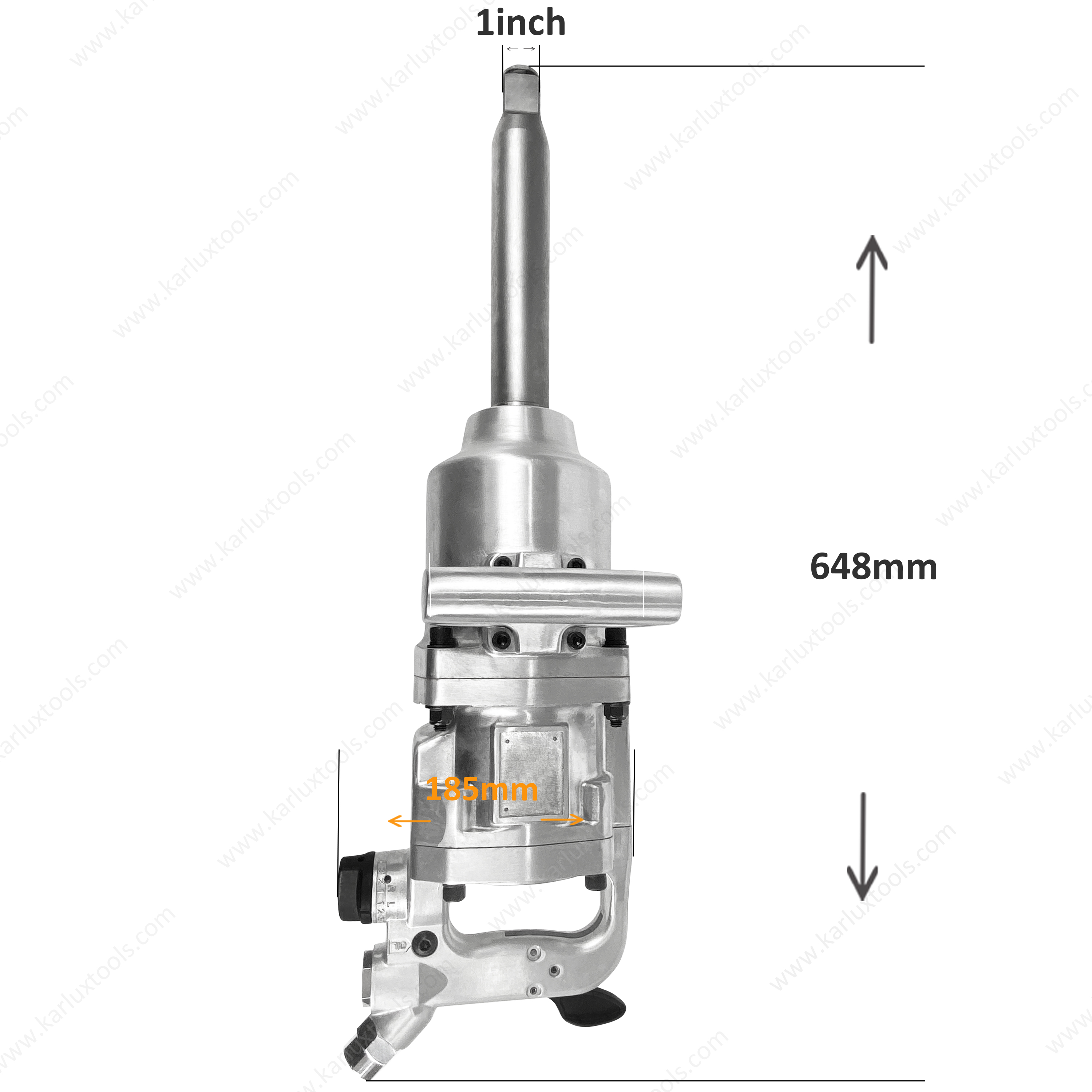 AIW1423635-B Air Wrench 3500rpm Square Drive 1 inch Bolt Capacity M42