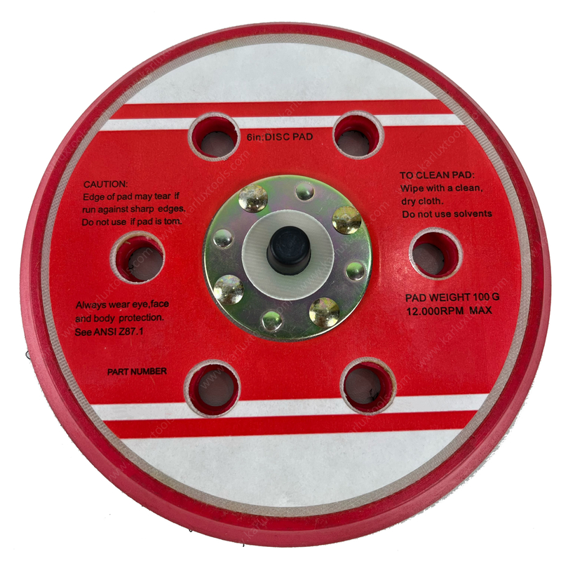 Sander Backing Pad PU 6inch (150mm) 0,6,7,9,15 Hole