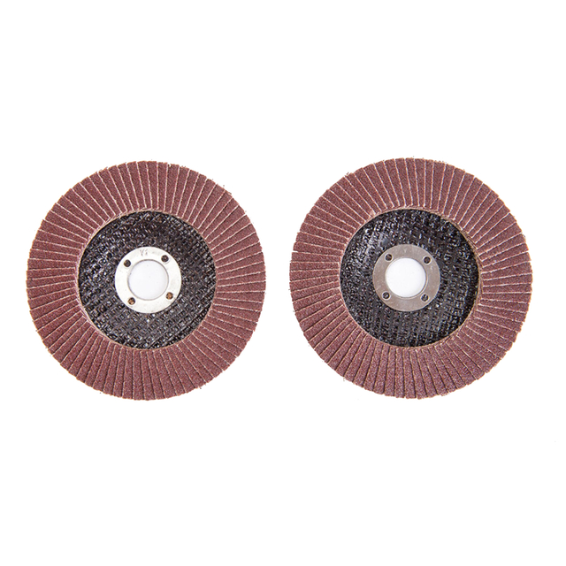  Aluminum oxide grain with X weight flexible cotton cloth 100*15/100 * 16/115 * 22/125 * 22mm P24-320 Red Black Abrasive Flap Disc