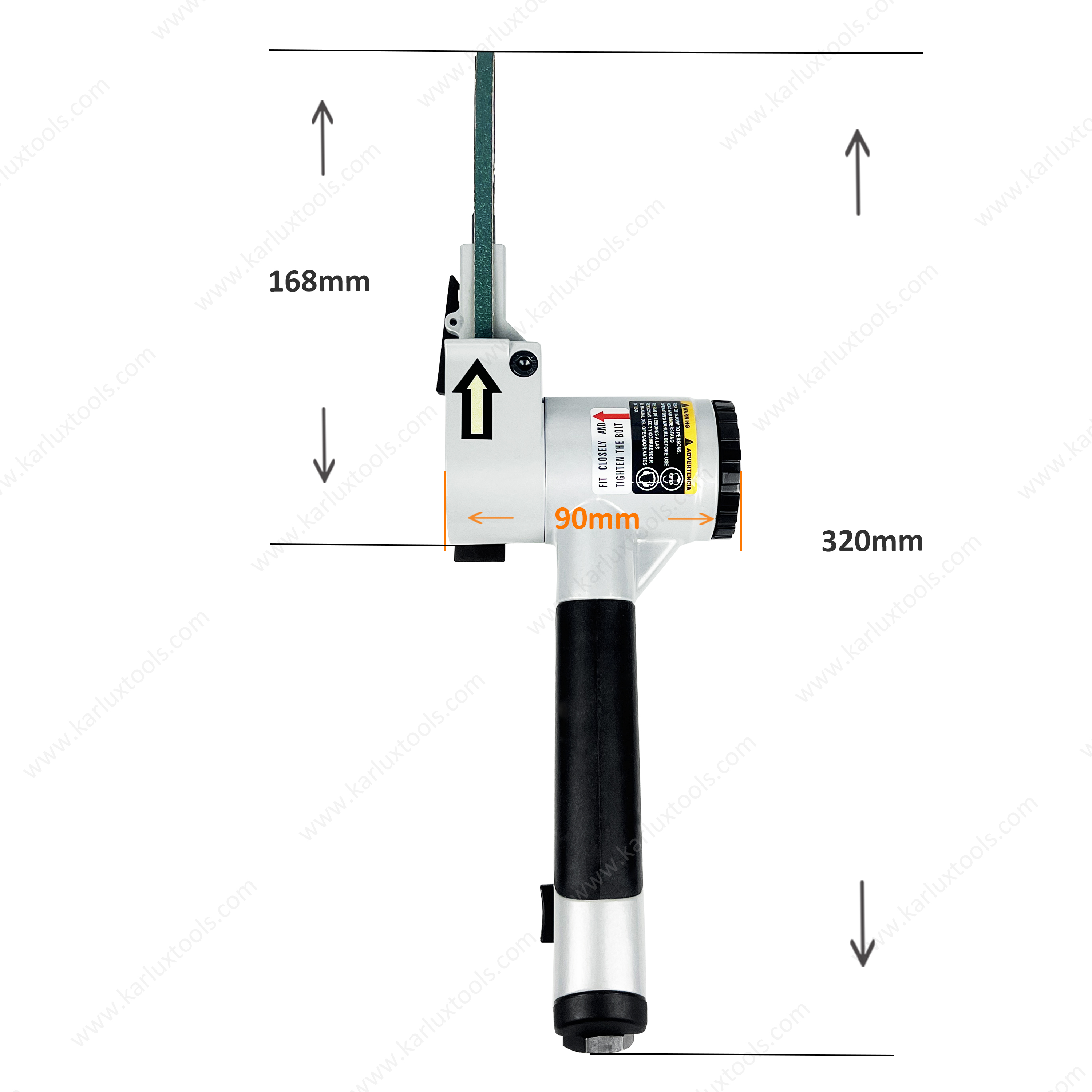 18000rpm 6x330mm Pneumatic Sanders Tools Air Belt Sander