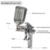 W-77-G 400ML HVLP Gravity Feed Spray Gun Automotive Refinishing Painting Tools Pneumatic Paint Sprayer air Paint Spray Gun
