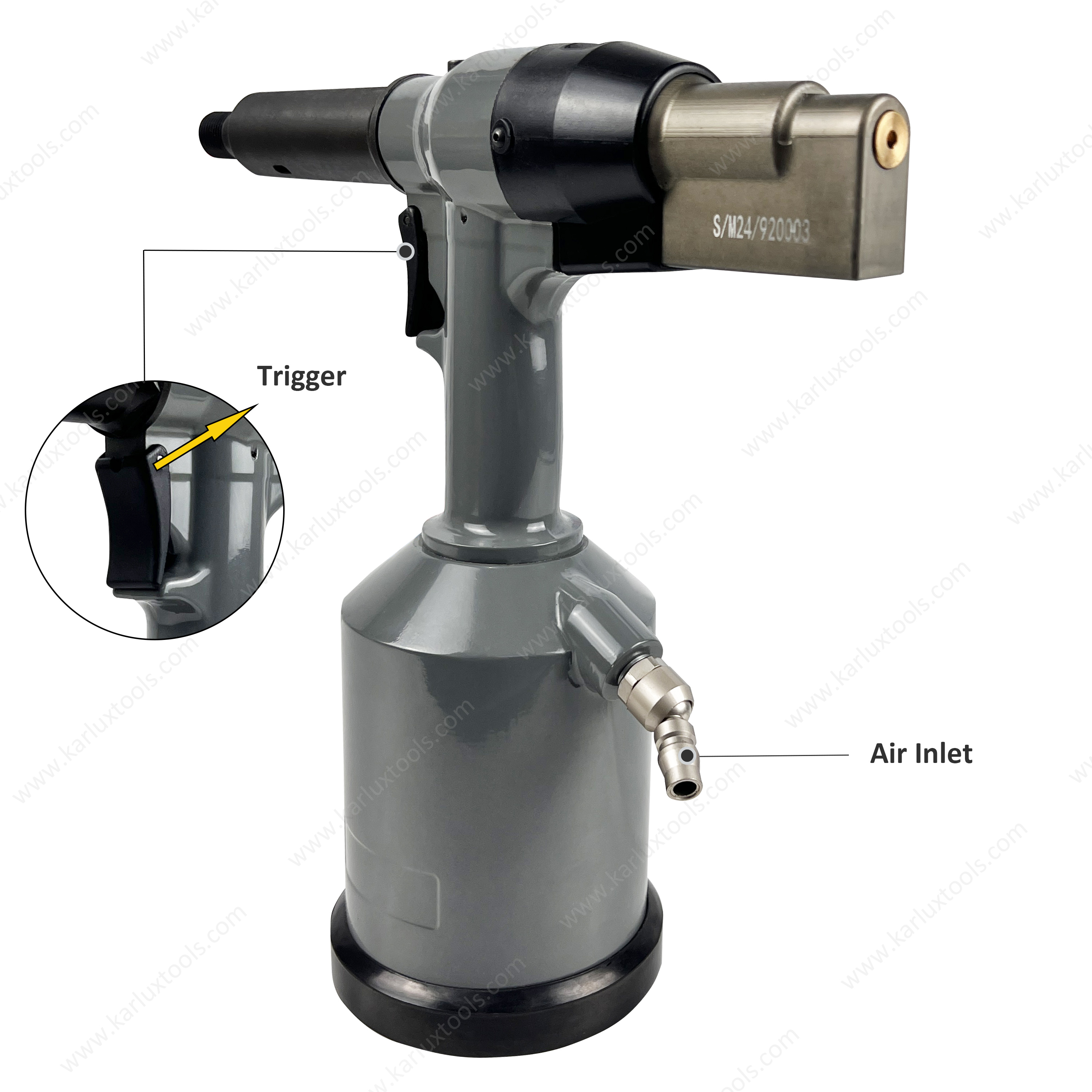 Ability M10-M20 Industrial Heavy Duty Pneumatic Riveter Rivet Nut Tool Setter Automatic Air Hydraulic Rivet Nut Gun Nut Riveter