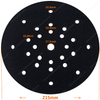 225mm 27Holes Round Hook and Loop Sponge Cushion Buffer Backing Pad Foam Soft Sanding Interface Pad