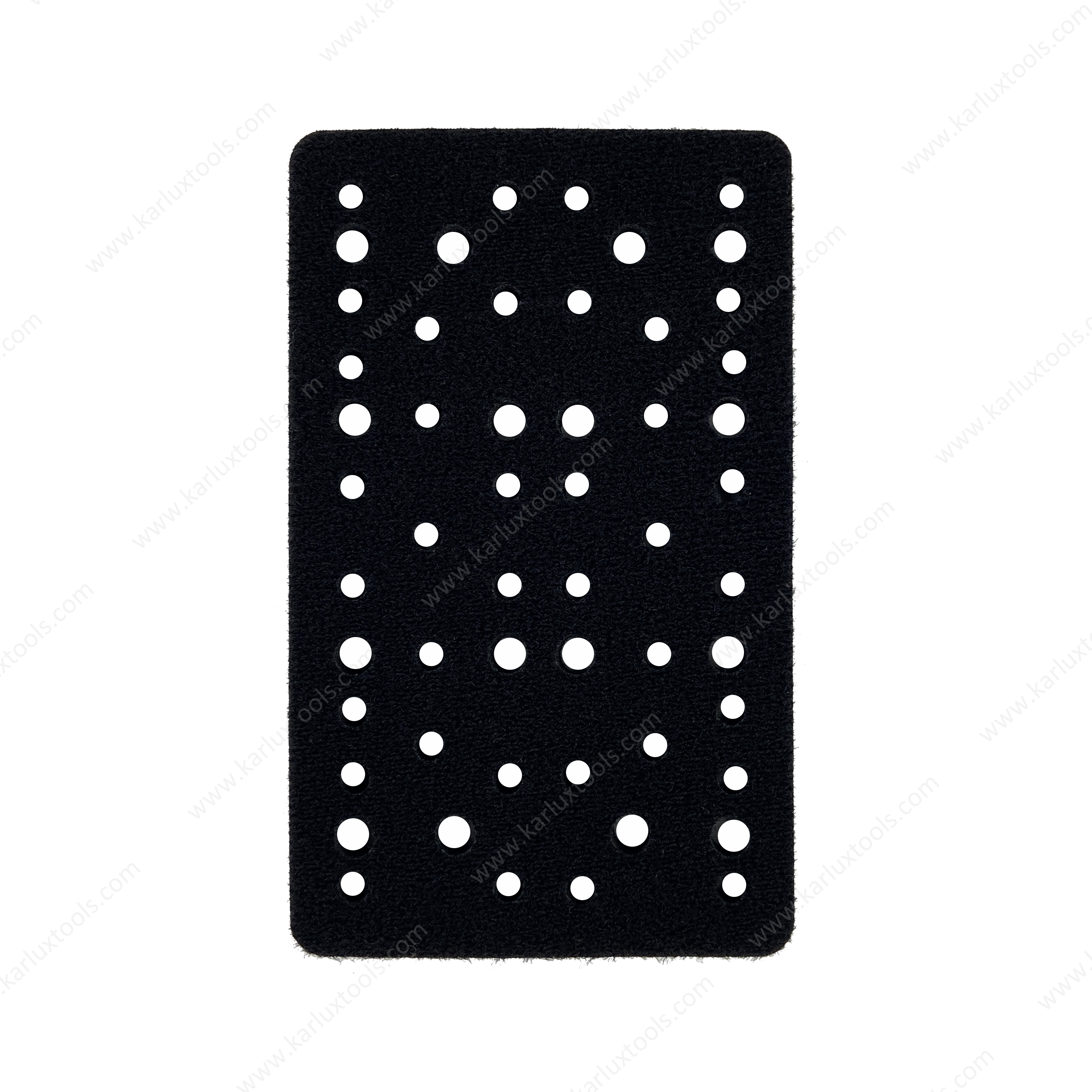 81x133mm Soft Interface Pad 52 Holes for Hook and Loop Sanding Disc Backing Pad