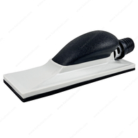 70x198mm Hand Sanding Block with Vacuum Hook & Loop Backing ABS Body Dust-Free Sanding Tool for Automotive Paint Prep