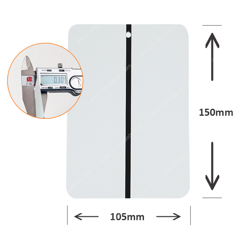 105x150x0.3mm Paint Testing Metal Plate Adhesion Hardness Impact Flexibility Bending