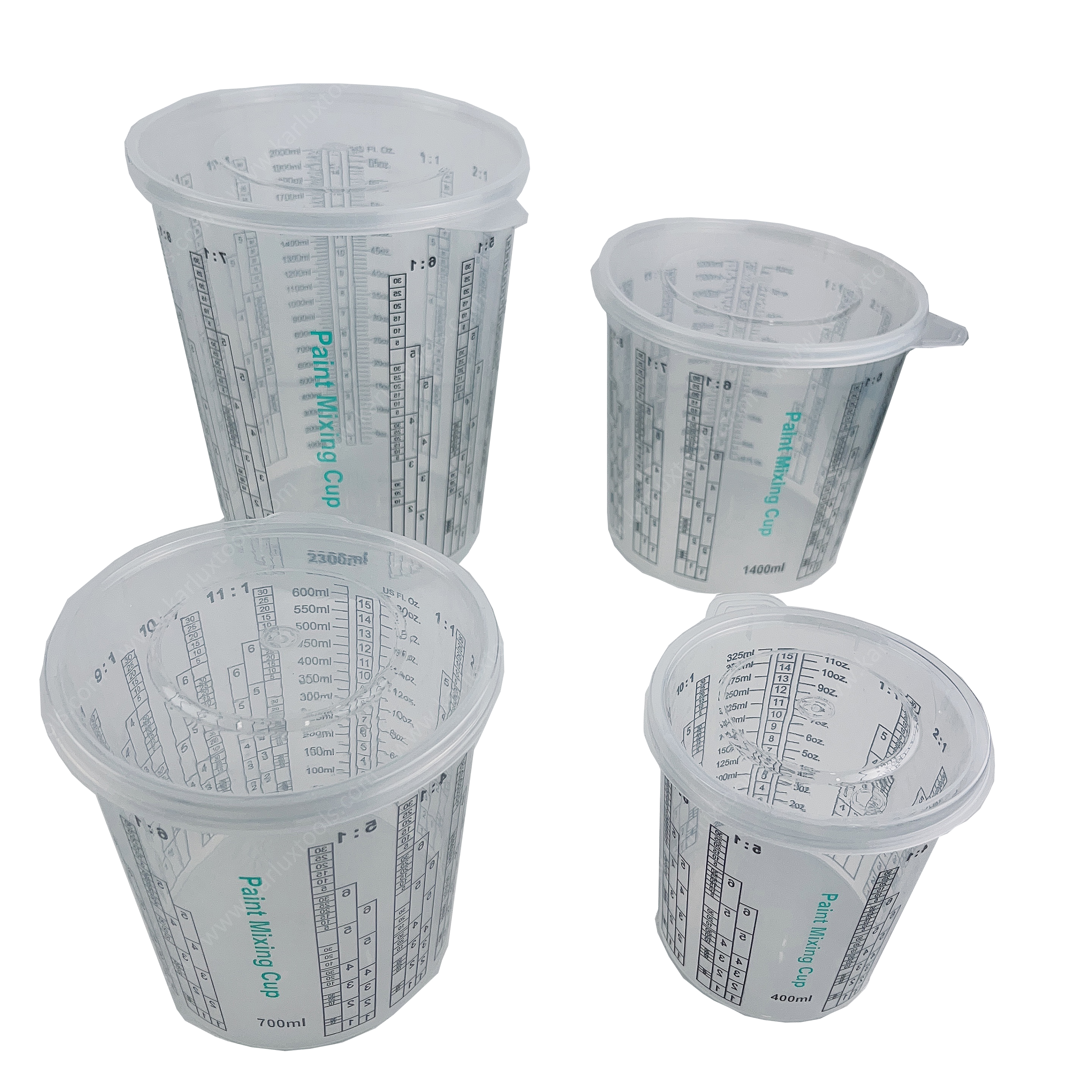 Disposable Paint Mixing Cups with Scale 400ml