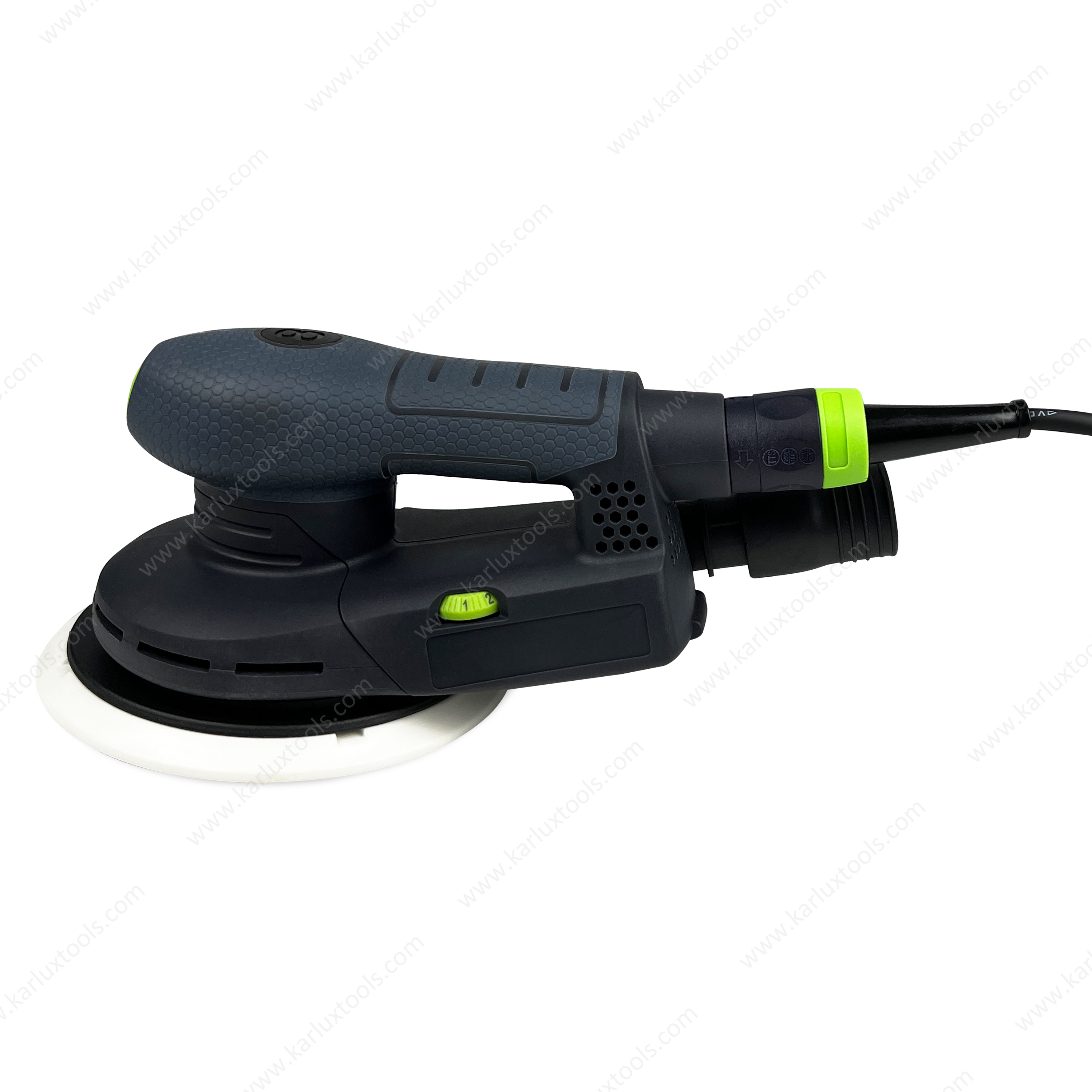 6Inch 150mm Orbit 8Mm 10000 Rpm Central Vacuum 400W Dustless Sander Power Cord Removable Electric Orbital Sander