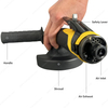 5 Inch 12000RPM Industrial Air Angle Grinder 2.4Hp High Power Heavy Duty Pneumatic Grinding Tool Handheld Air Disc Grinder