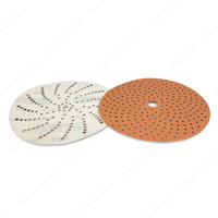 6 Inch(150mm) Grit P80-2500 Multiple Holes Round Sanding Paper Orange Ceramic Film Backing Sandpaper Disc