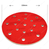 6inch 150mm Red P400 17Holes Grit Thickness 5mm Flexible Polishing Pad Scuff Pad Abrasive Sponge Softback Sanding Sponge