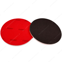 6inch 150mm Red Ultra Fine P2000 Grit Thickness 5mm Flexible Polishing Pad Scuff Pad Abrasive Sponge Softback Sanding Sponge