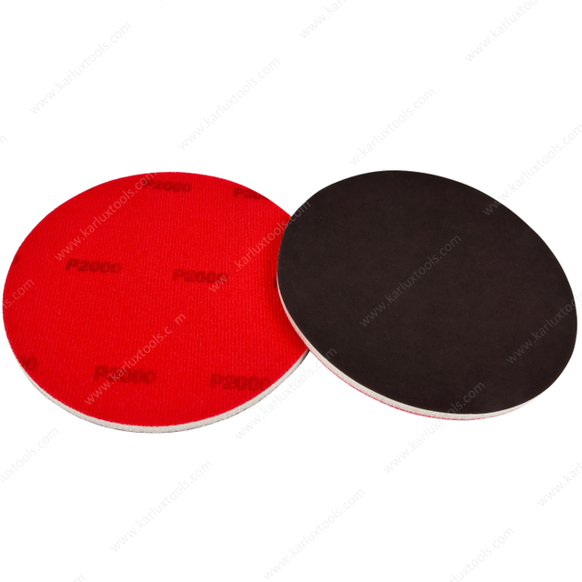 6inch 150mm Red Ultra Fine P2000 Grit Thickness 5mm Flexible Polishing Pad Scuff Pad Abrasive Sponge Softback Sanding Sponge