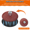 125mm M14 Thread Fiber Disc Backup Pad Spiral Cooling Sanding Pad Alloy Reinforced Backing Plate for Metal Angle Grinder