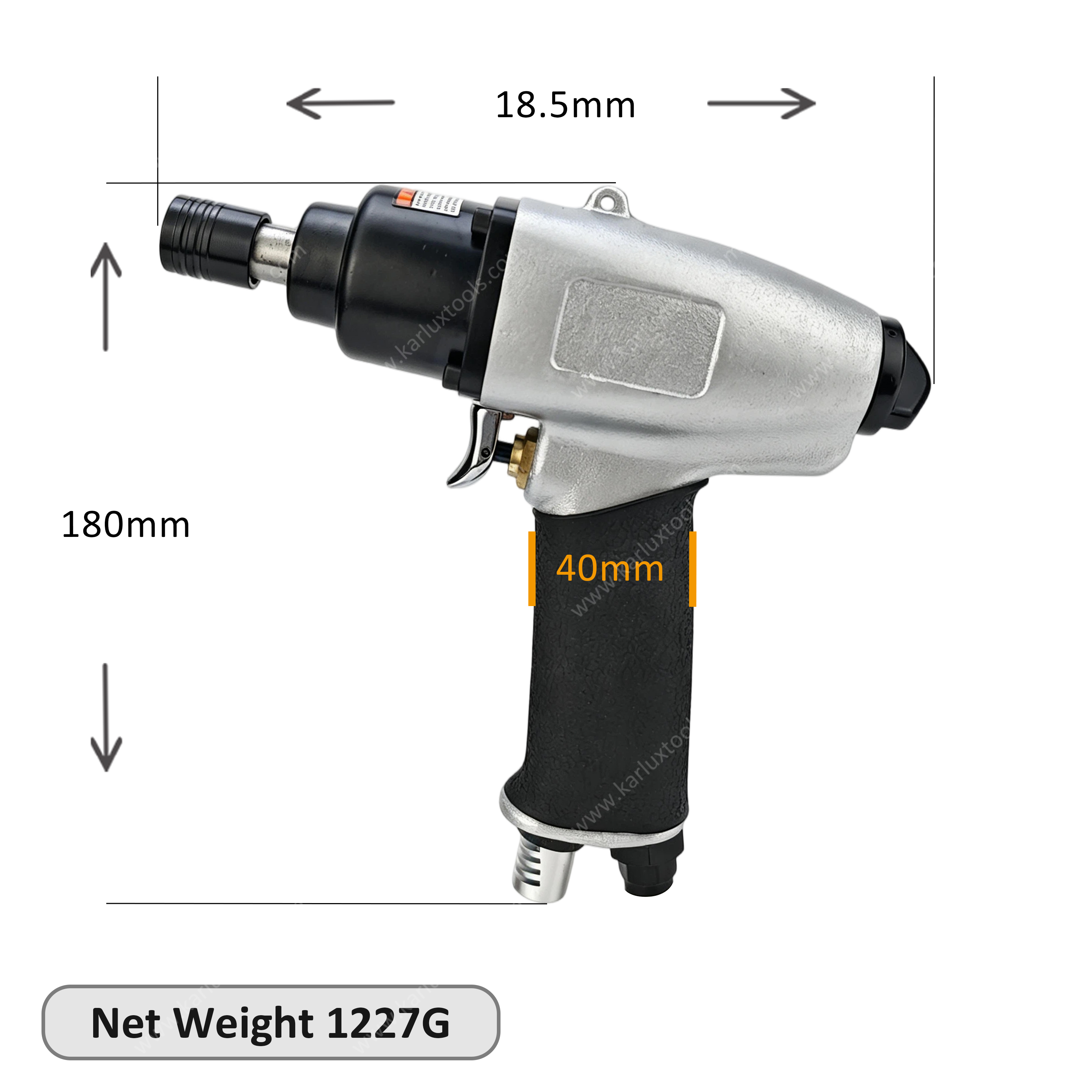 70Nm 9000rpm 1/4 Inch 8-10mm High Torque Pistol Grip Air Screwdriver Heavy Duty Pneumatic Screw Driver for Auto Assembly